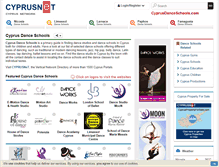 Tablet Screenshot of cyprusdanceschools.com